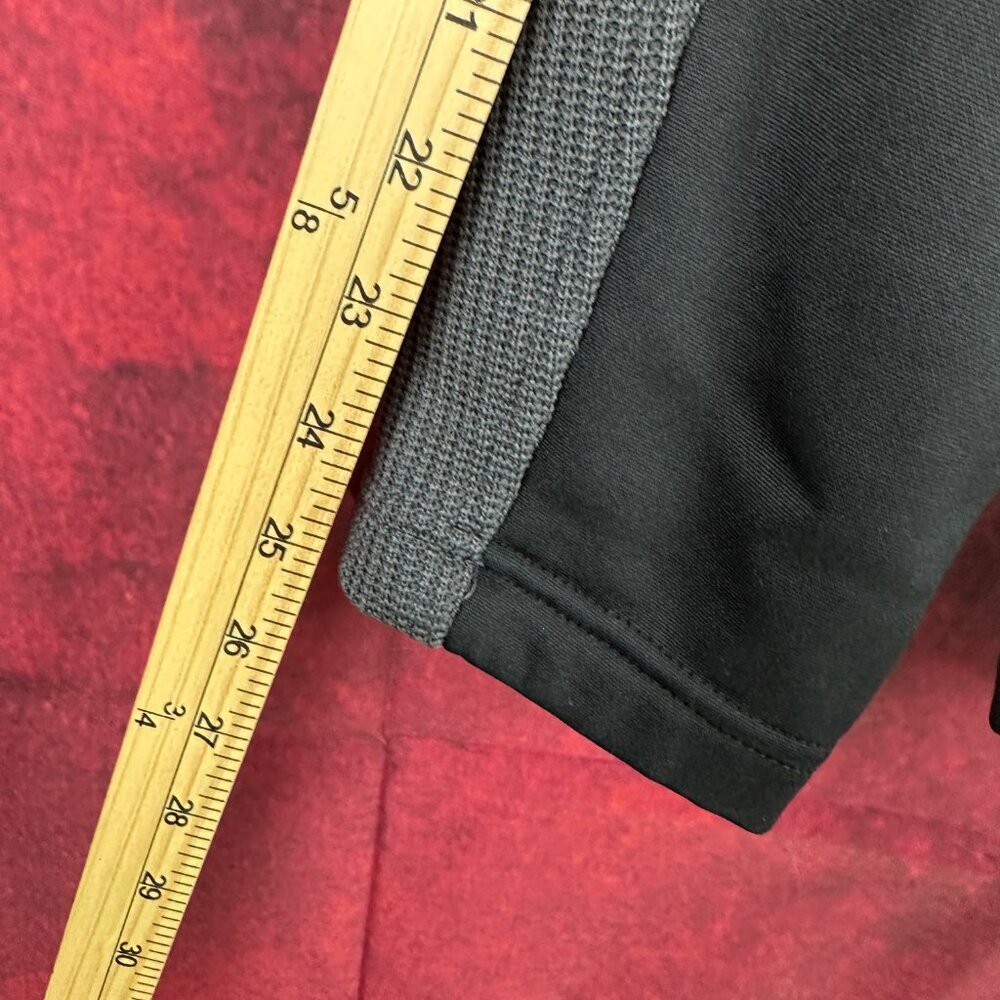 SPYDER MEN'S OUTBOUND 1/4 ZIP PULLOVER, GRAY, BLACK, BLUE ZIPPER, LOGO, SIZE L - Picture 11 of 12